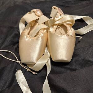 Elegant Satin Ballet Pointe Shoes